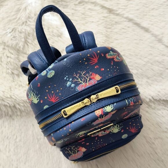 Loungefly Studio Ghibli Ponyo Mini Backpack and Wallet - Picture 5 of 11